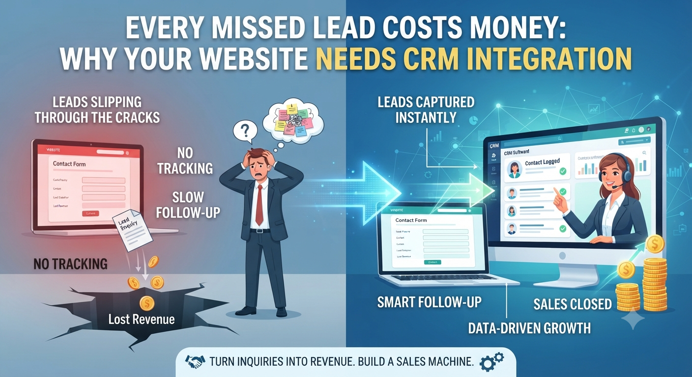 Why CRM Website Integration Stops Lost Leads & Boosts Sales